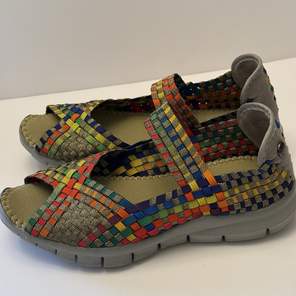 Bernie Mev‎ Comfi Bronze Multi Comfort Shoe Womens 37 Size 6 New - Picture 3 of 10